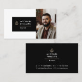 Moderne Real Anwesen Business Card Horizontal Visitenkarte (Vorne/Hinten)
