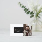 Moderne Real Anwesen Business Card Horizontal Visitenkarte (Stehend Vorderseite)