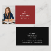 Moderne Real Anwesen Business Card Horizontal Visitenkarte (Vorne/Hinten)