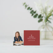 Moderne Real Anwesen Business Card Horizontal Visitenkarte (Stehend Vorderseite)