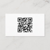 Moderne Real Anwesen Business Card mit QR Code Visitenkarte (Rückseite)