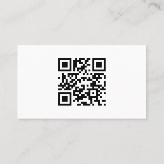 Moderne Real Anwesen Business Card mit QR Code Visitenkarte (Rückseite)