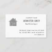 Moderne Real Anwesen Business Card mit QR Code Visitenkarte (Vorderseite)