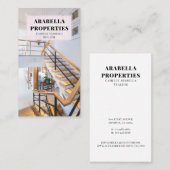 Moderne Real Anwesen Business Card Visitenkarte (Vorne/Hinten)