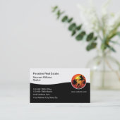 Moderne Real Anwesen Tropical Business Cards Visitenkarte (Stehend Vorderseite)