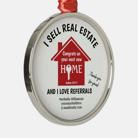 Moderne Realtor I VERKAUFT REAL ANWESEN Ornament Aus Metall (Rechts)