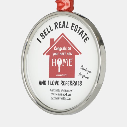 Moderne Realtor I VERKAUFT REAL ANWESEN Ornament Aus Metall (Links)