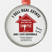 Moderne Realtor I VERKAUFT REAL ANWESEN Ornament Aus Metall (Vorne)