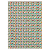 Moderne Rechtecke aus dem Mittelalter Abstrakt  Tischdecke (Vorderseite)