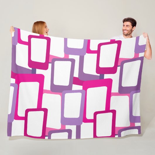 Moderne Rechtecke aus dem Mittelalter Fleecedecke (Beispiel)