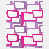 Moderne Rechtecke aus dem Mittelalter Fleecedecke (Vorderseite)