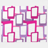 Moderne Rechtecke aus dem Mittelalter Fleecedecke (Vorderseite (Horizontal))