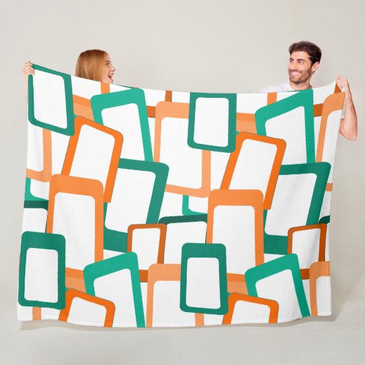 Moderne Rechtecke aus dem Mittelalter Fleecedecke (Beispiel)