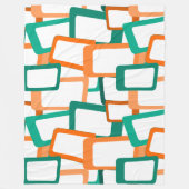 Moderne Rechtecke aus dem Mittelalter Fleecedecke (Vorderseite)