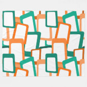 Moderne Rechtecke aus dem Mittelalter Fleecedecke (Vorderseite (Horizontal))