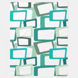 Moderne Rechtecke aus dem Mittelalter Fleecedecke