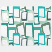 Moderne Rechtecke aus dem Mittelalter Fleecedecke (Vorderseite (Horizontal))