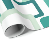 Moderne Rechtecke aus dem Mittelalter Geschenkpapier (Rolleneckpunkt)