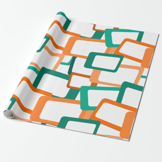 Moderne Rechtecke aus dem Mittelalter Geschenkpapier (Ungerollt)