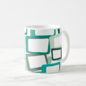 Moderne Rechtecke aus dem Mittelalter Kaffeetasse (VorderseiteRechts)