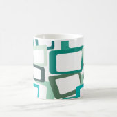 Moderne Rechtecke aus dem Mittelalter Kaffeetasse (Mittel)