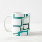 Moderne Rechtecke aus dem Mittelalter Kaffeetasse (Links)