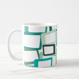 Moderne Rechtecke aus dem Mittelalter Kaffeetasse