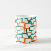 Moderne Rechtecke aus dem Mittelalter Kaffeetasse (Mittel)