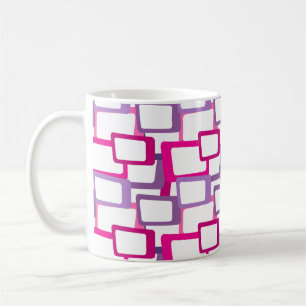 Moderne Rechtecke aus dem Mittelalter Kaffeetasse