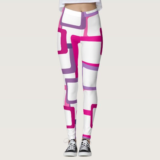 Moderne Rechtecke aus dem Mittelalter Leggings (Vorderseite)