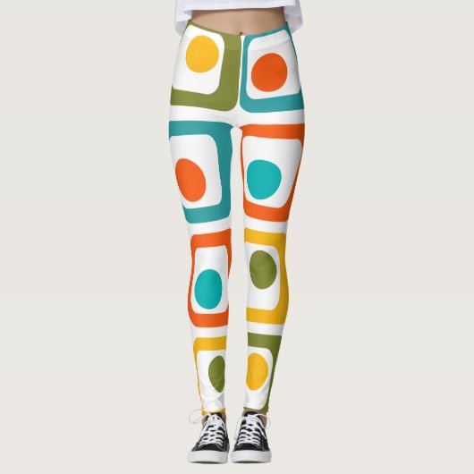 Moderne Rechtecke aus dem Mittelalter Leggings (Vorderseite)