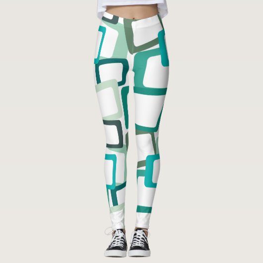 Moderne Rechtecke aus dem Mittelalter Leggings (Vorderseite)