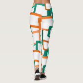 Moderne Rechtecke aus dem Mittelalter Leggings (Rückseite)