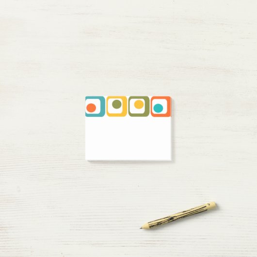 Moderne Rechtecke aus dem Mittelalter Post-it Klebezettel (Auf Schreibtisch)