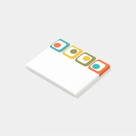 Moderne Rechtecke aus dem Mittelalter Post-it Klebezettel (angewinkelt)