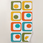 Moderne Rechtecke aus dem Mittelalter Strandtuch (Vorderseite)