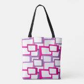 Moderne Rechtecke aus dem Mittelalter Tasche (Rückseite)