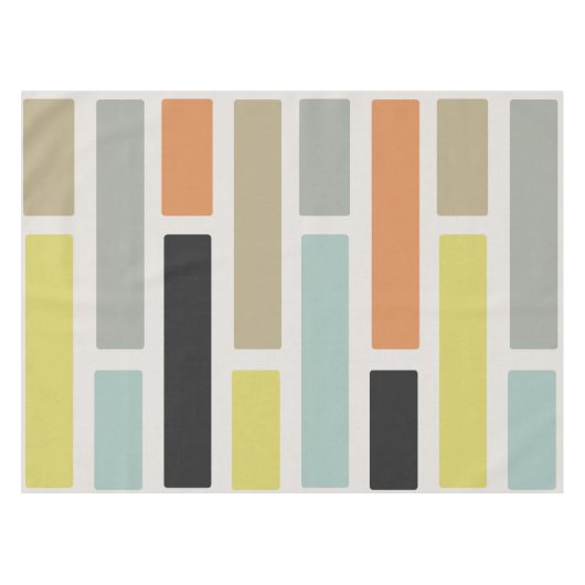 Moderne Rechtecke aus dem Mittelalter Tischdecke (Vorderseite (Horizontal))