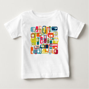 Moderne Rechtecke des Mitteljahrs Baby T-shirt