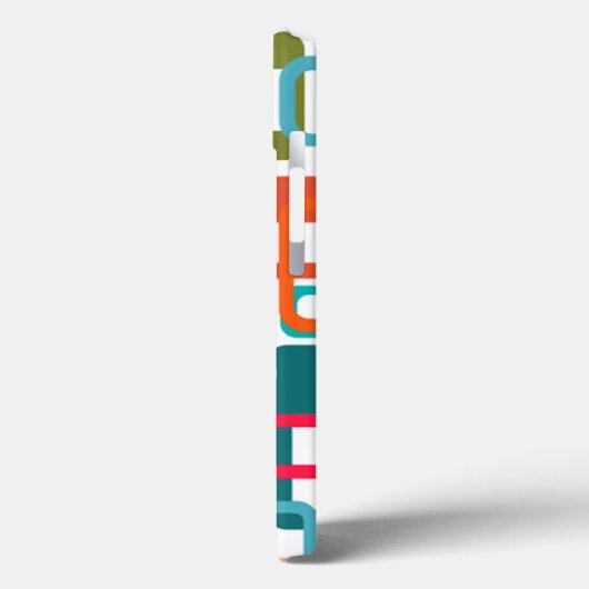 Moderne Rechtecke des Mitteljahrs Case-Mate iPhone Hülle (Rückseite / Links)