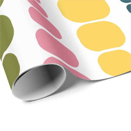 Moderne Rechtecke Geschenkpapier (Rolleneckpunkt)