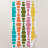 Moderne Rechtecke Strandhandtuch (Vorderseite)