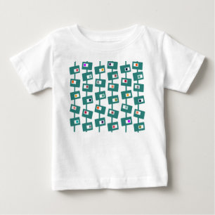 Moderne Rechtecke und Plätze aus dem Mittelalter Baby T-shirt