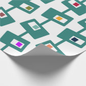 Moderne Rechtecke und Plätze aus dem Mittelalter Geschenkpapier (Ecke)