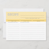 MODERNE RECIPE CARD niedlicher Veranstalter minima Dankeskarte (Vorderseite)
