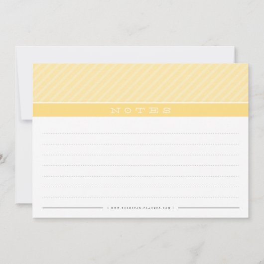 MODERNE RECIPE CARD niedlicher Veranstalter minima Dankeskarte (Rückseite)