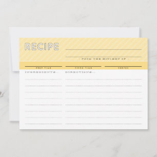 MODERNE RECIPE CARD niedlicher Veranstalter minima Dankeskarte