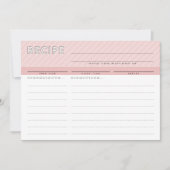 MODERNE RECIPE CARD niedlicher Veranstalter minima Dankeskarte (Vorderseite)