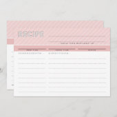 MODERNE RECIPE CARD niedlicher Veranstalter minima Dankeskarte (Vorne/Hinten)