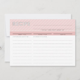 MODERNE RECIPE CARD niedlicher Veranstalter minima Dankeskarte